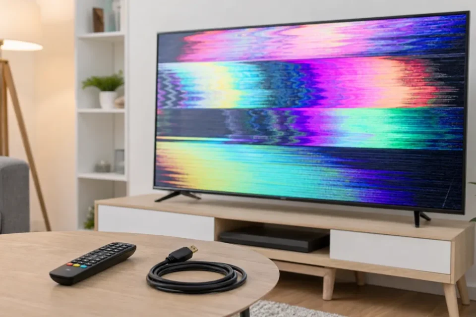 Samsung TV colors look distorted or glitchy: how to fix it