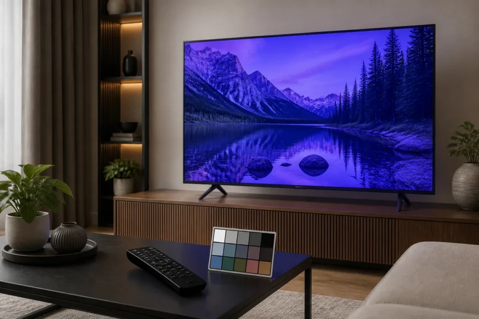 TV Samsung avec une teinte bleue ou violette : que faire ?