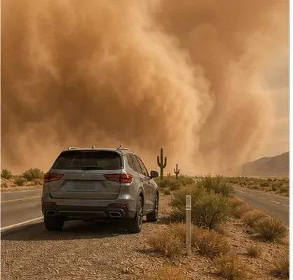 Tempête de poussière en Arizona : les gestes qui sauvent sur la route