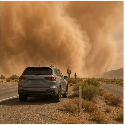 Tempête de poussière en Arizona : les gestes qui sauvent sur la route